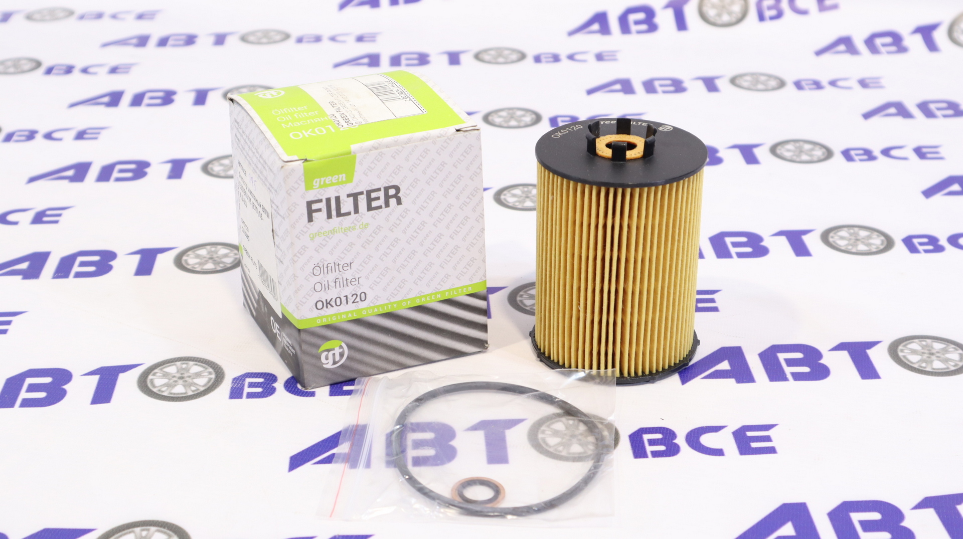 Фильтр масла BMW E60/E65/X5 (E70) 05- 4.0-6.0 GREEN FILTER
